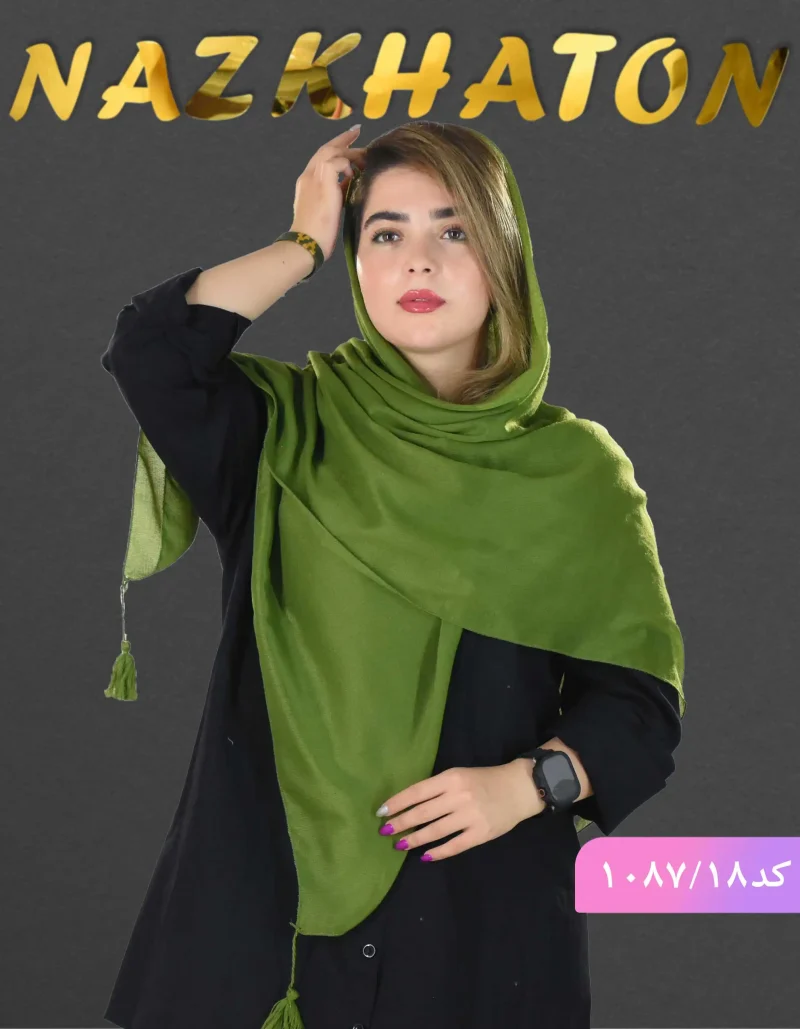 روسری ساده نخی ضد چروک تارا کد 1087 - Image 21
