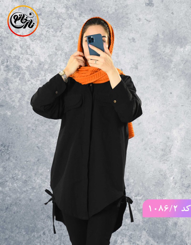 مانتو لینن اتنا مشکی