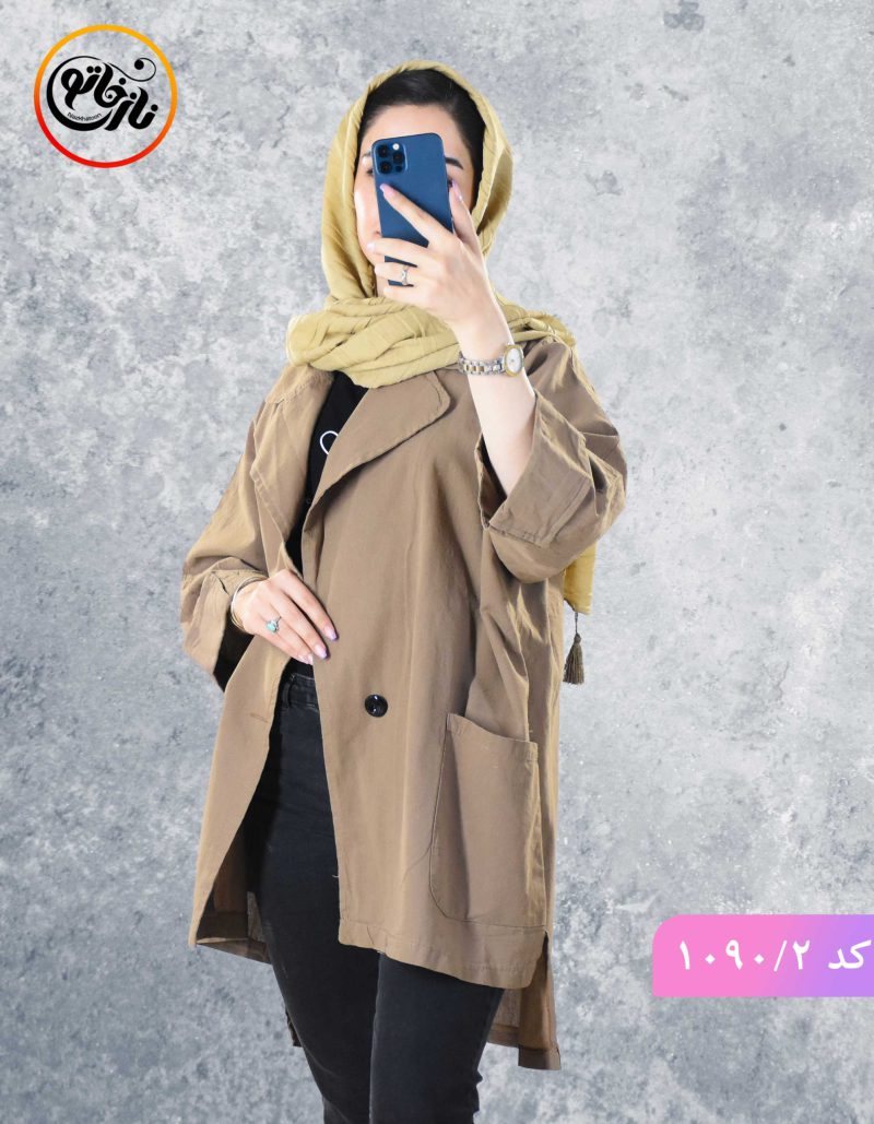 مانتو لینن رستاک قهوه ای