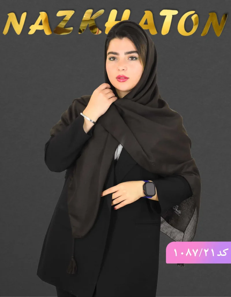 روسری ساده نخی ضد چروک تارا کد 1087 - Image 24
