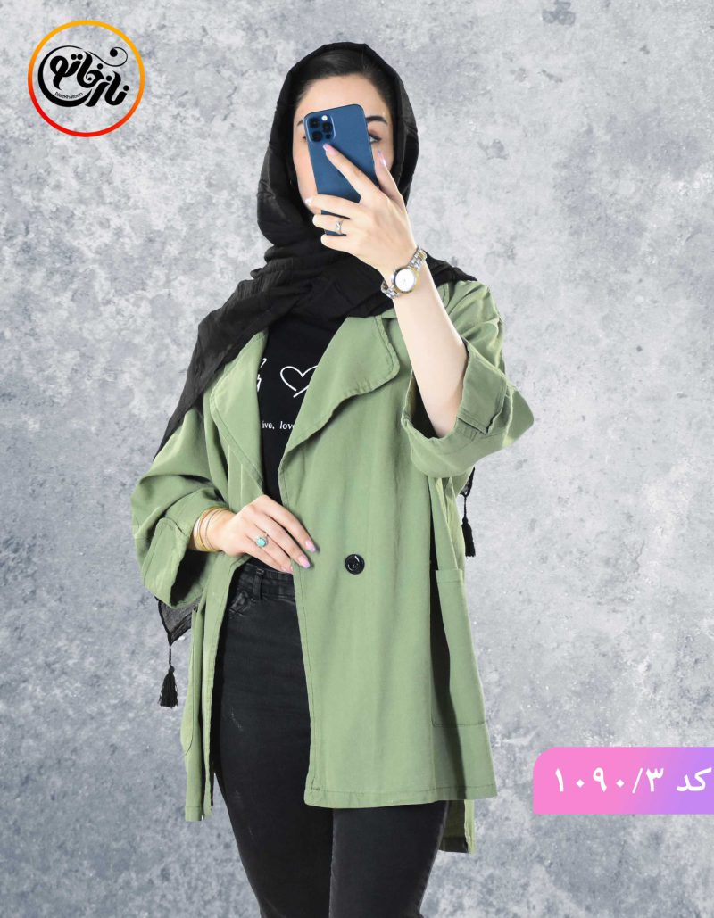 مانتو لینن رستاک سبز