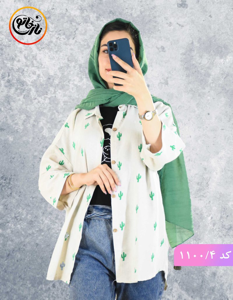 مانتو لینن طرحدار برکه 4