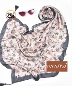 شال نخی گلدار کد 1678 - Image 5