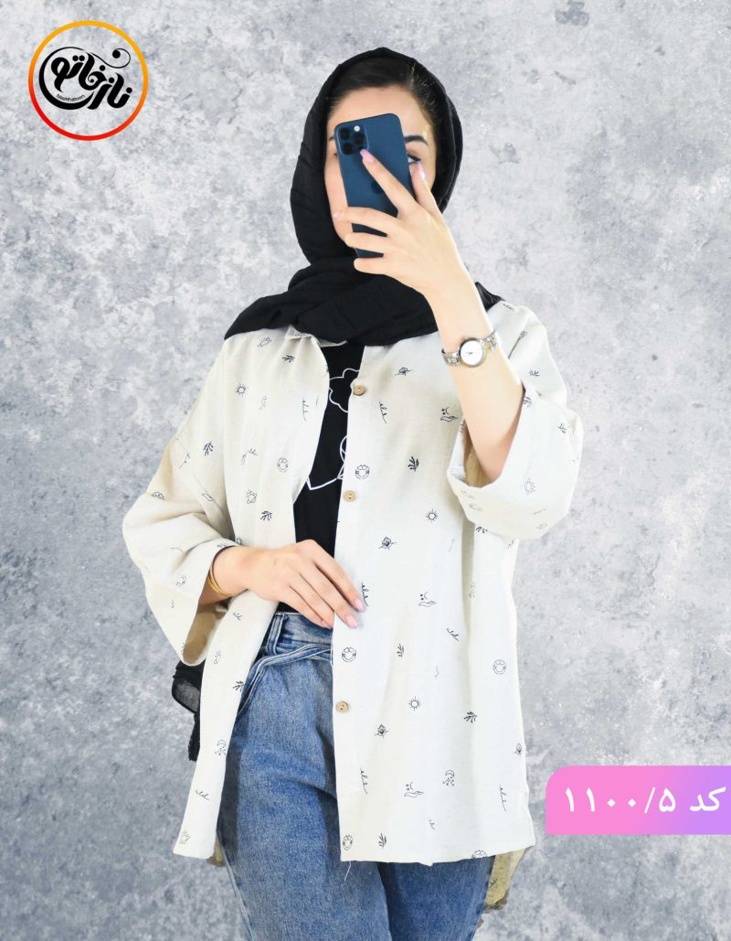مانتو لینن طرحدار برکه 5