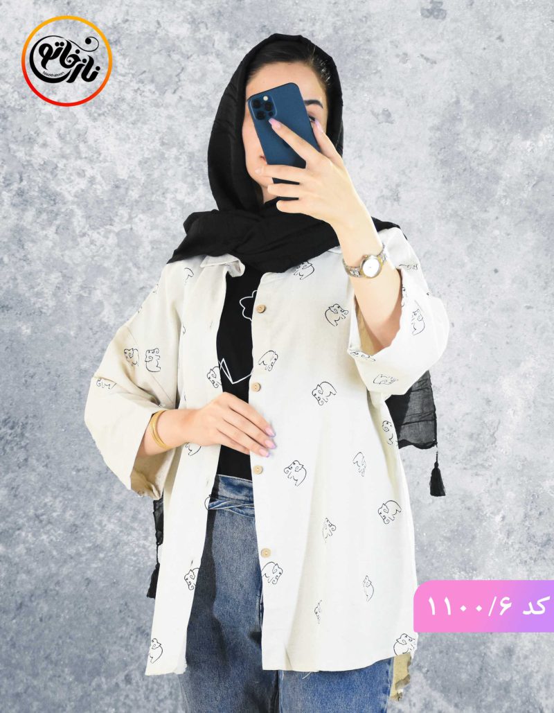 مانتو لینن طرحدار برکه 6