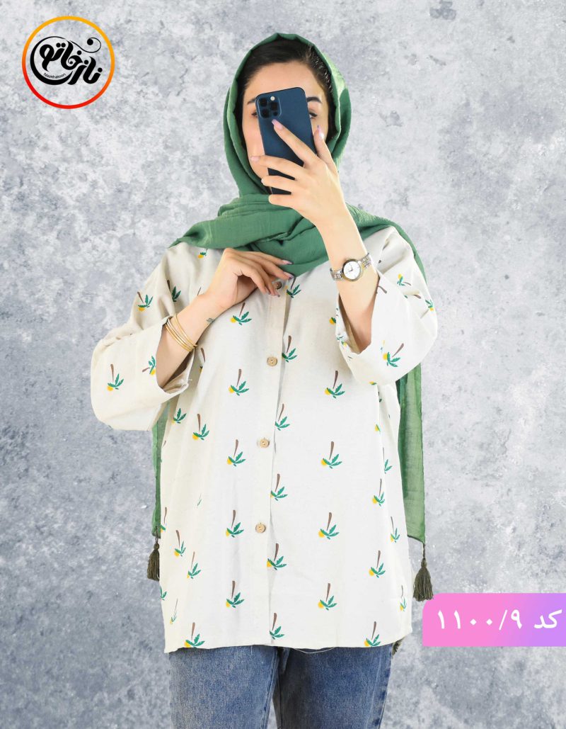 مانتو لینن طرحدار برکه 9