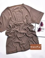 بلوز سه دکمه کبریتی کد 1758 - Image 4