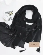 شال ژان ژان مشکی پاپیون