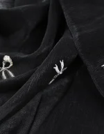 شال ژان ژان مشکی پاپیون کد1720 - Image 3