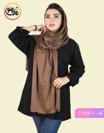 شال پفکی تابان قهوه ای