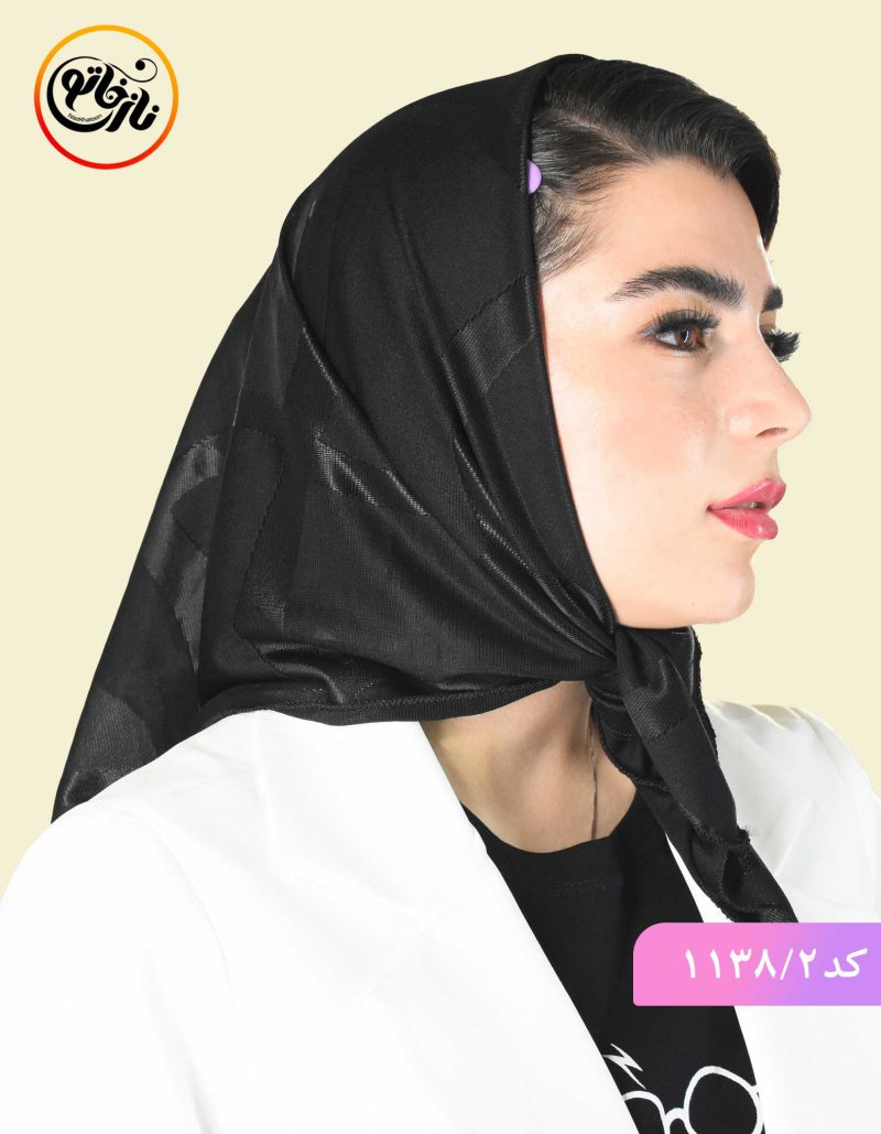 مینی اسکارف مشکی نگار کد 1138 - Image 3