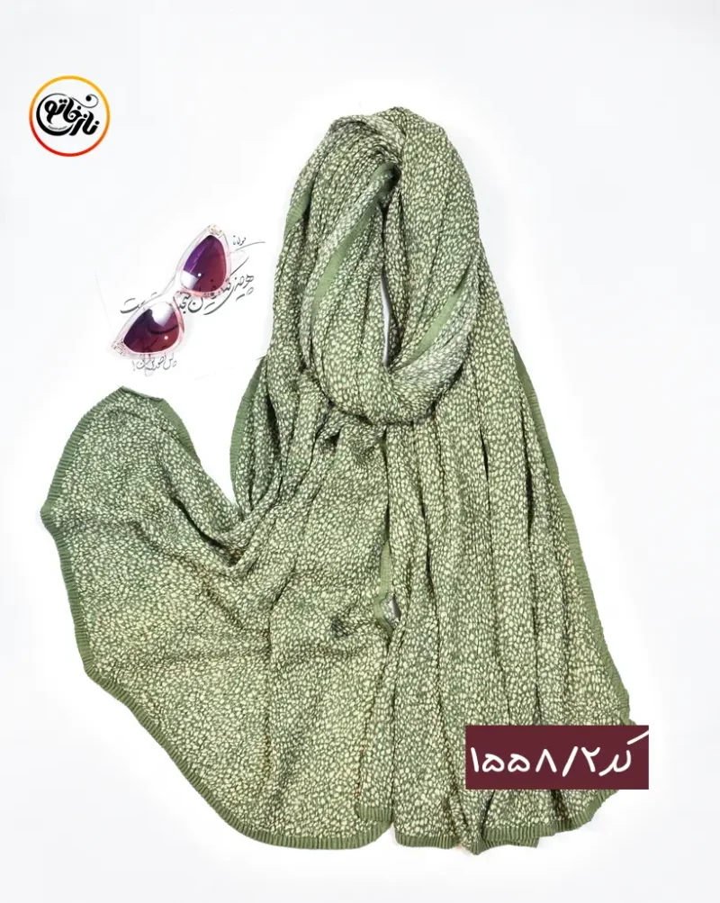 شال پاییزه پلیسه رنگی کد 1558 - Image 3