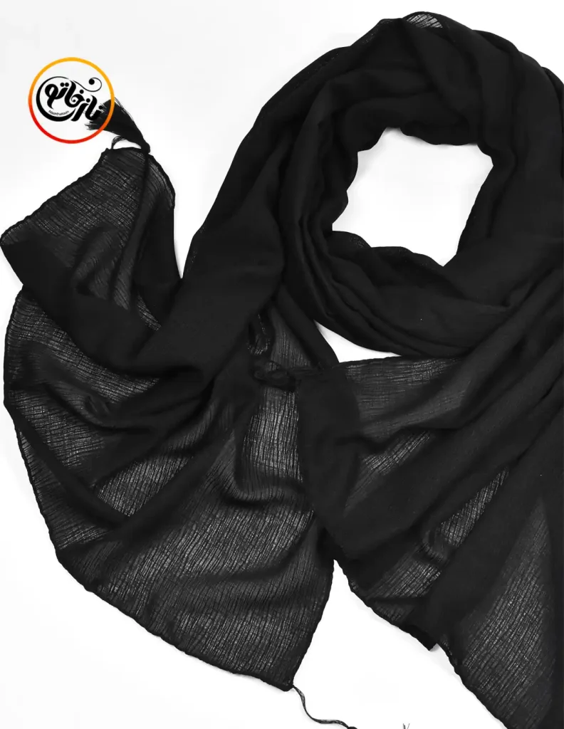 شال مشکی نخی