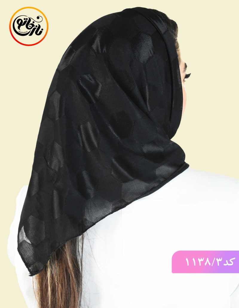 مینی اسکارف مشکی نگار کد 1138 - Image 6