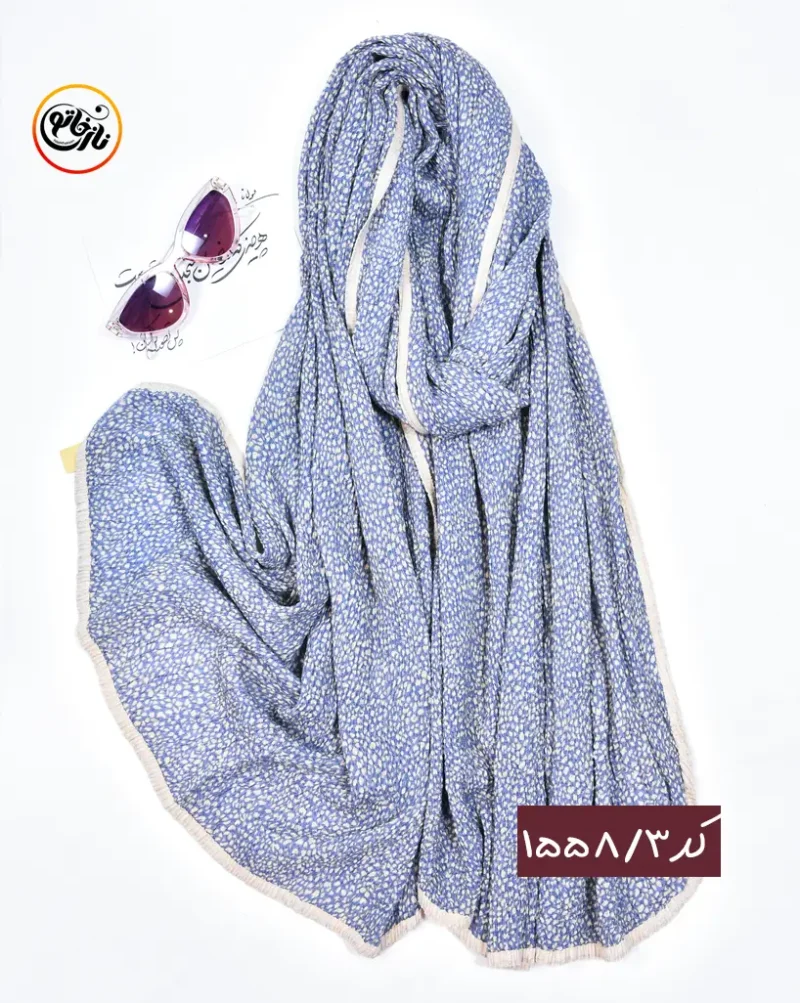 شال پاییزه پلیسه رنگی کد 1558 - Image 4