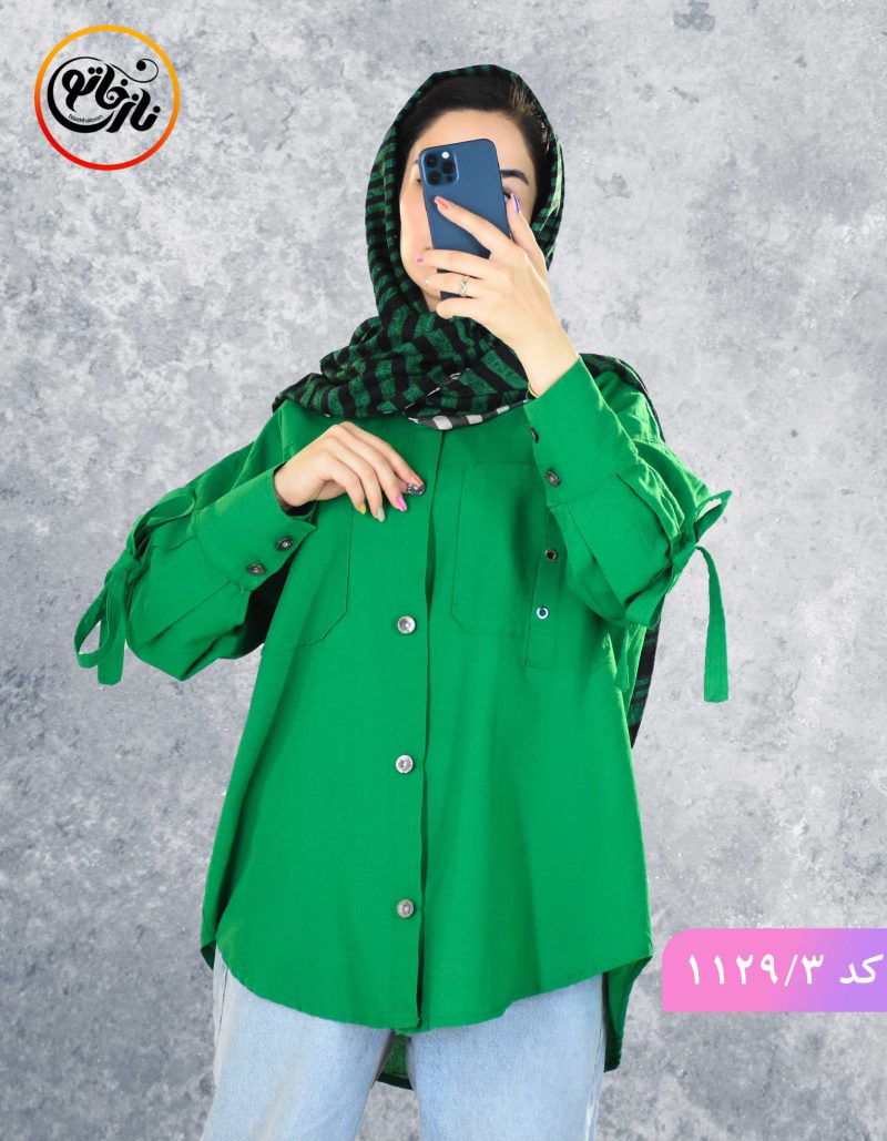 شومیز مانتویی لعیا سبز
