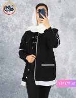 شومیز مانتویی هیما مشکی
