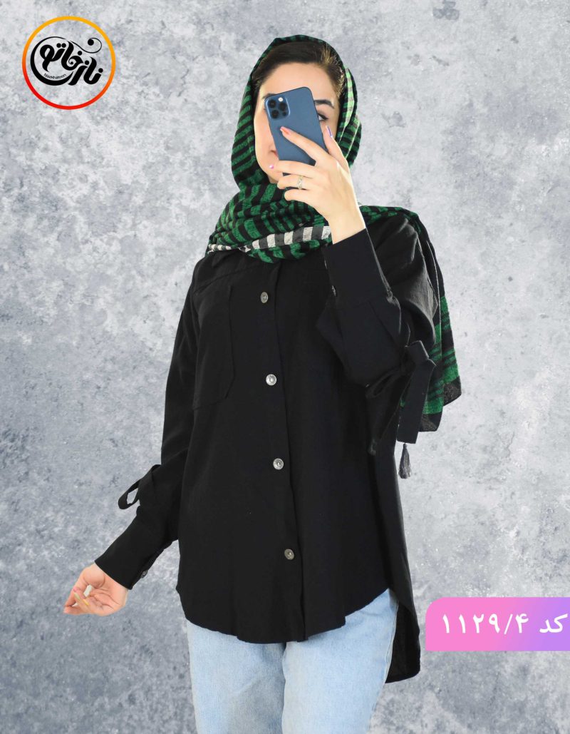 شومیز مانتویی لعیا مشکی