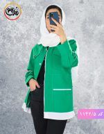 شومیز مانتویی هیما سبز زارا