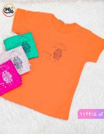 تیشرت نخ پنبه باران نارنجی