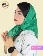 مینی اسکارف قلبی سبز