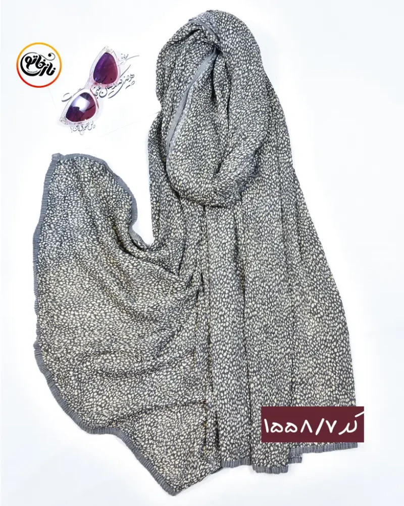 شال پاییزه پلیسه رنگی کد 1558 - Image 8