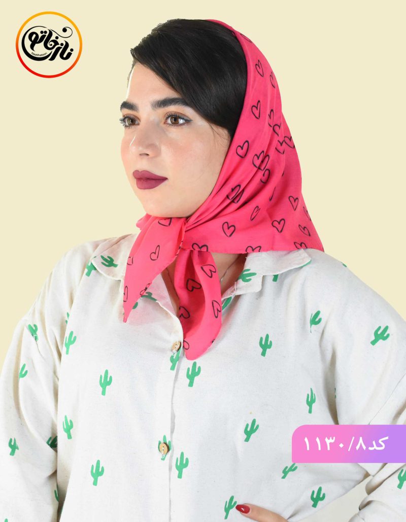 مینی اسکارف قلبی سرخابی