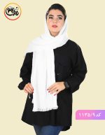 شال پفکی تابان سفید