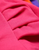 کراپ یقه خشتی استین پفی کد 1760 - Image 2