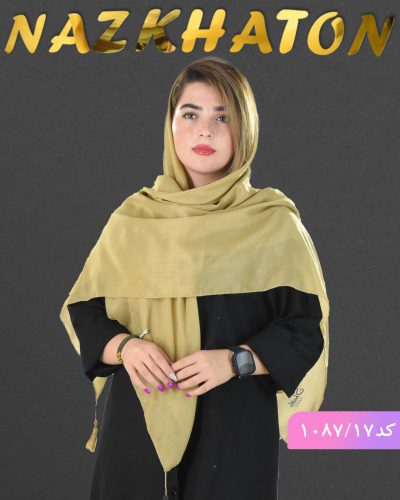 روسری ساده ضد چروک نخی