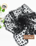 مینی اسکارف مشکی مخمل کد 1620 - Image 6