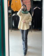 مانتو لینن کرمی کد 1782 - Image 4