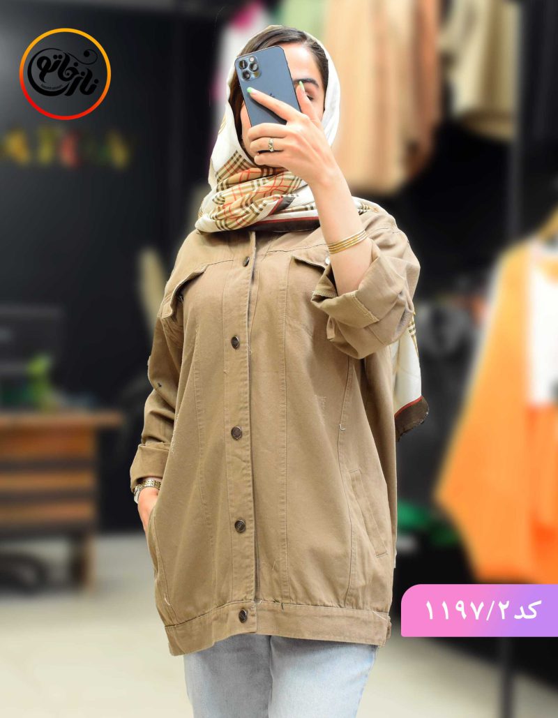 مانتو کتان پائیزه نفس خاکی