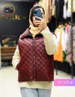 پافر کراپ چرم ترانه زرشکی