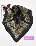 مینی اسکارف مشکی کرم کد 1510 - Image 10