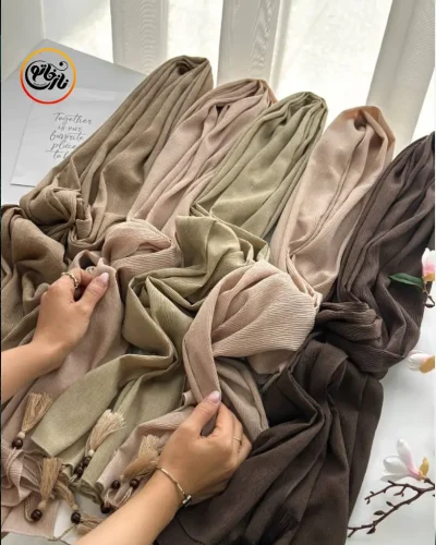 راهنمای خرید شال _ شال نسکافه ای _ شال ساده رنگ سال