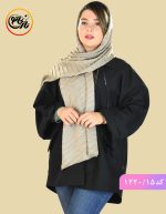 شال بافت پلیسه خورشید کرمی