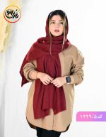 شال مخمل لمه نیکو زرشکی