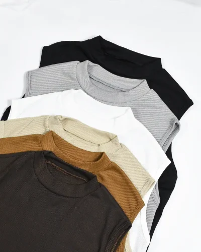 تاپ کبریتی یقه گرد