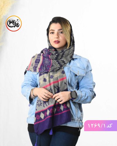 شال موهر گندم بنفش