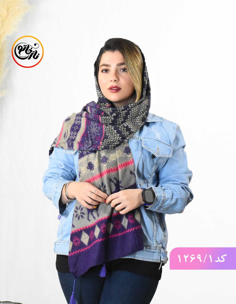 شال موهر گندم بنفش