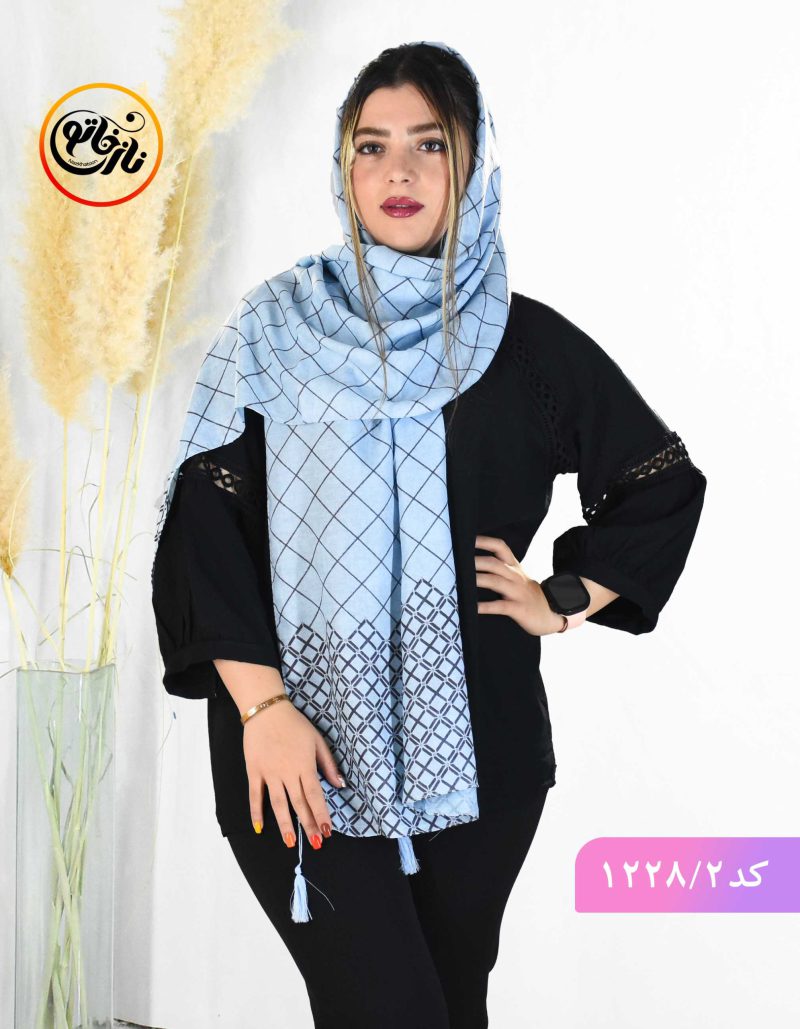 شال پاییزه نیکا ابی