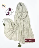 شال طرحدارپلیسه برشکا کد 1560 - Image 5