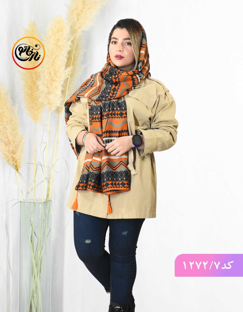 شال پاییزه طنین نارنجی