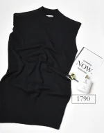 زیر سارافون بافت مشکی کد 1790 - Image 2