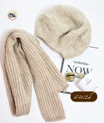 شال و کلاه بافت فرانسوی کد 1741 - Image 2