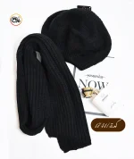 شال و کلاه بافت فرانسوی کد 1741 - Image 3