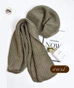 شال و کلاه بافت فرانسوی کد 1741 - Image 4