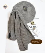 شال و کلاه بافت فرانسوی کد 1741 - Image 6