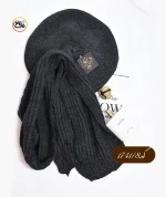 شال و کلاه بافت فرانسوی کد 1741 - Image 8